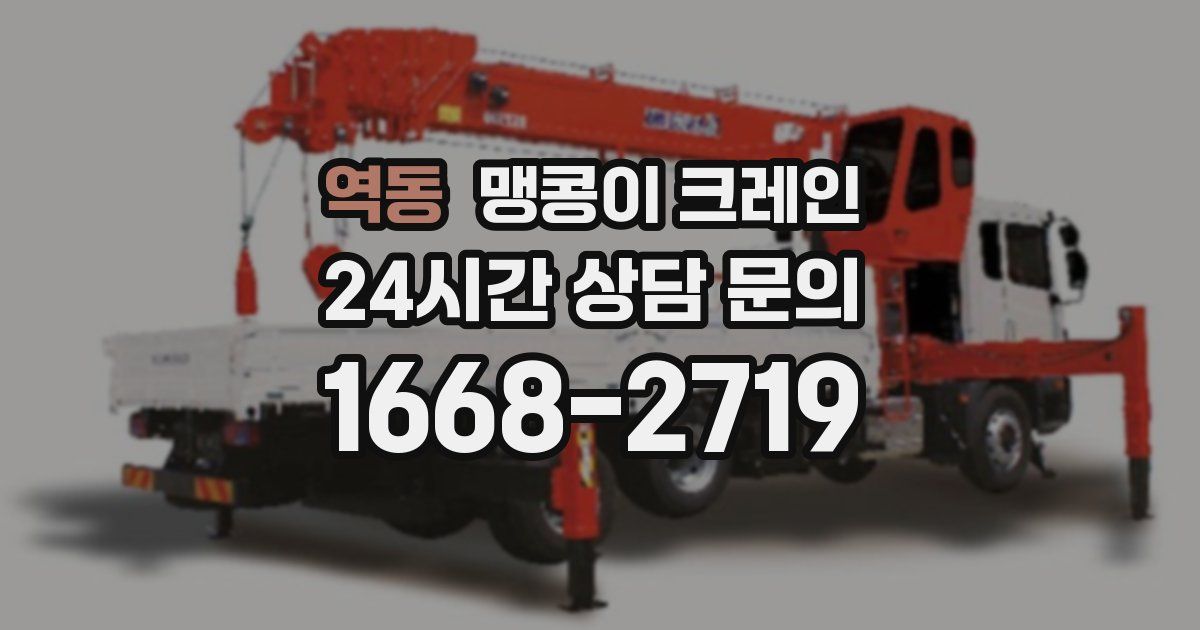 역동 맹콩이 크레인