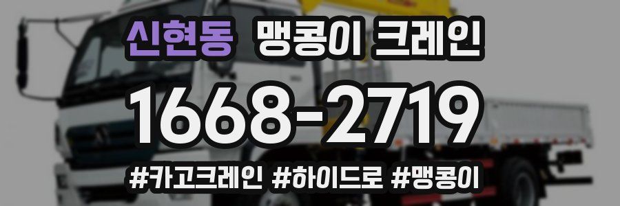 신현동 맹콩이 크레인