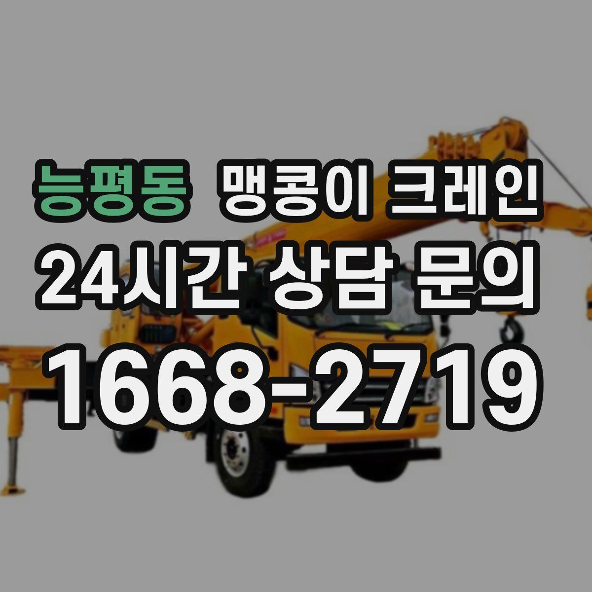 능평동 맹콩이 크레인