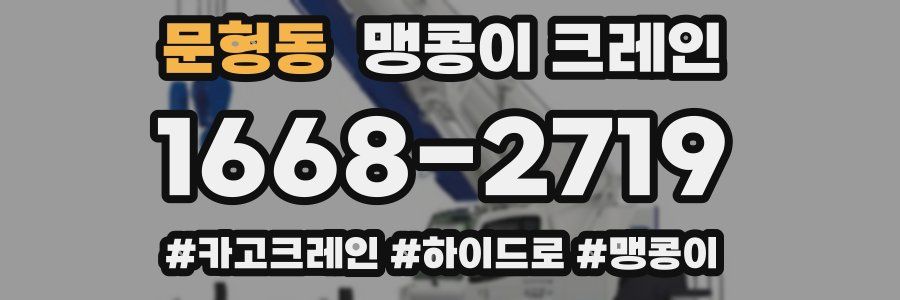 문형동 맹콩이 크레인