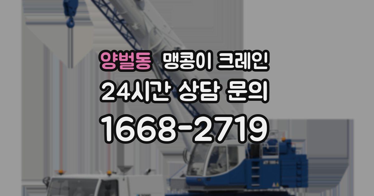 양벌동 맹콩이 크레인