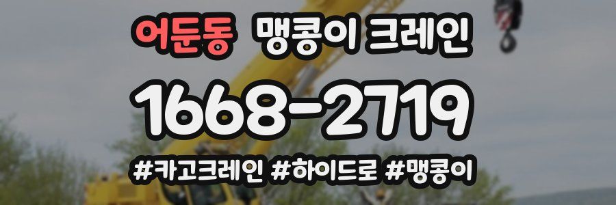 어둔동 맹콩이 크레인