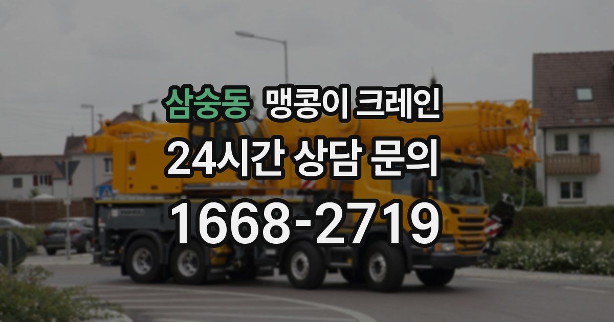 삼숭동 맹콩이 크레인