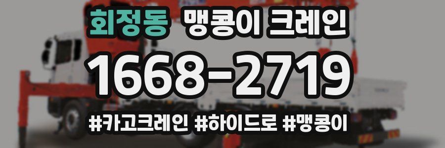 회정동 맹콩이 크레인