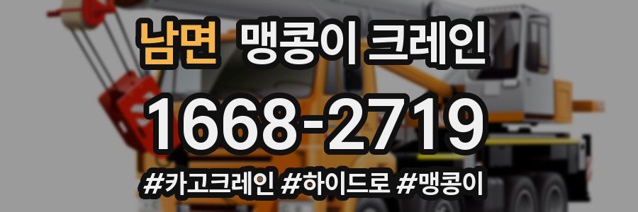 남면 맹콩이 크레인