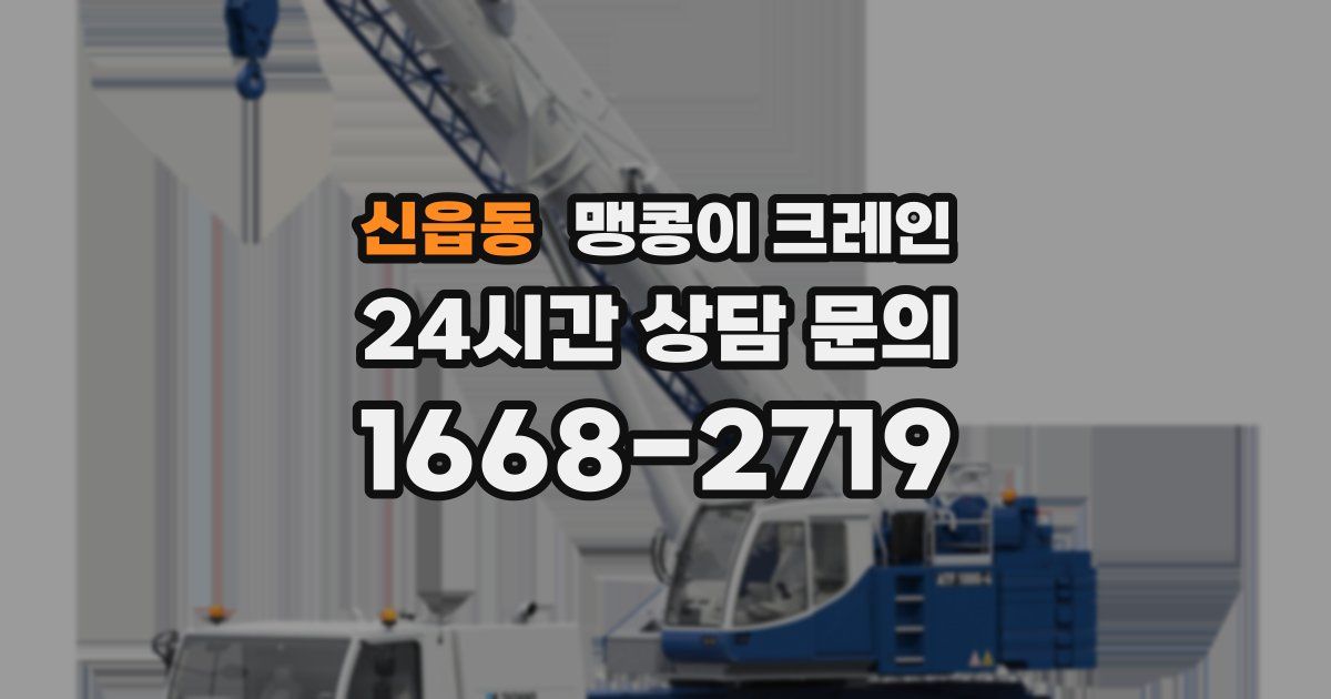신읍동 맹콩이 크레인