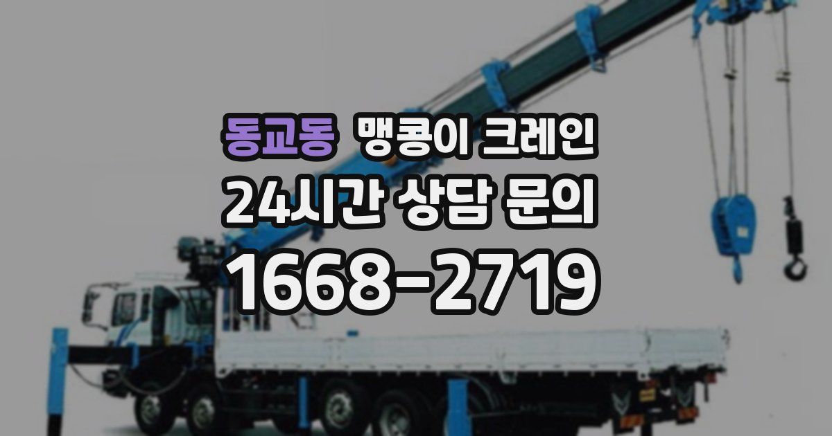 동교동 맹콩이 크레인