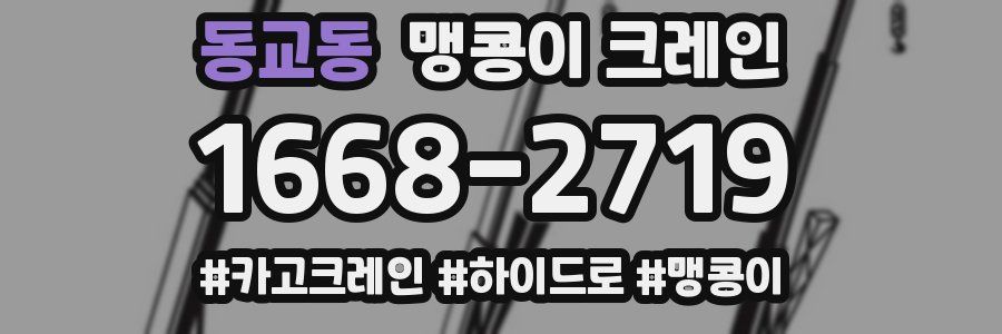 동교동 맹콩이 크레인