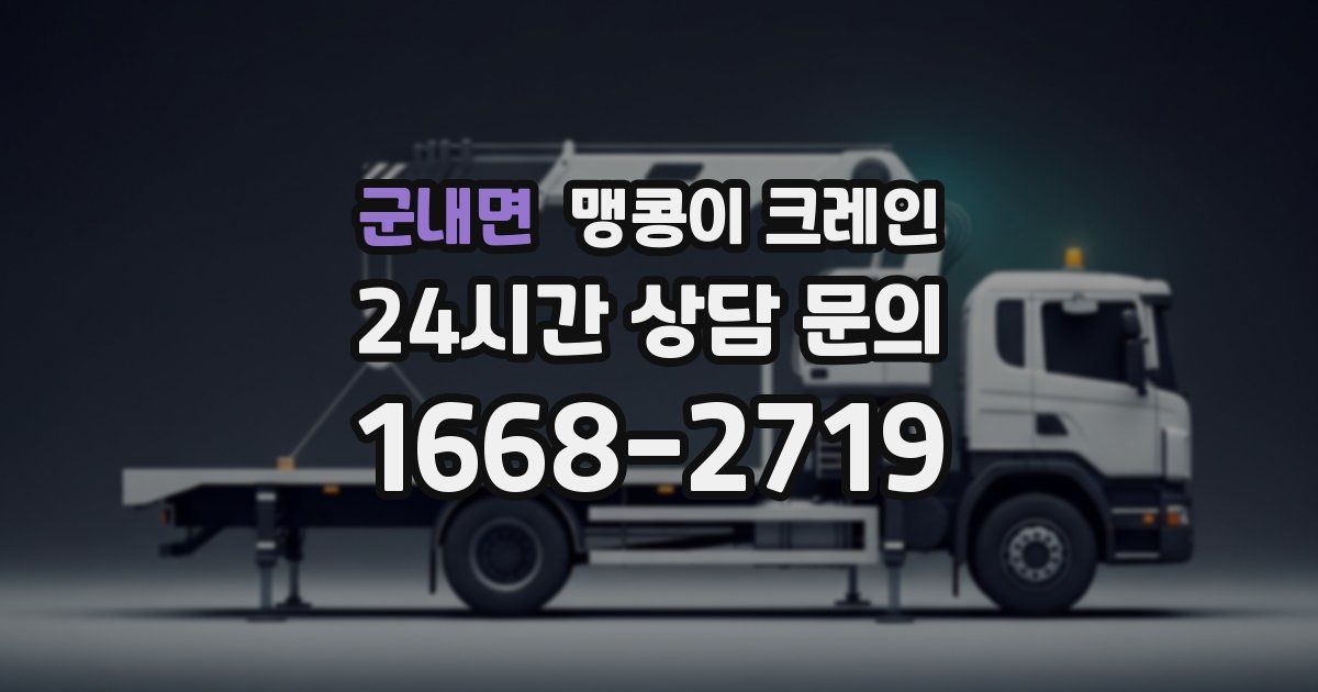 군내면 맹콩이 크레인