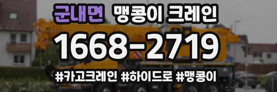 군내면 맹콩이 크레인