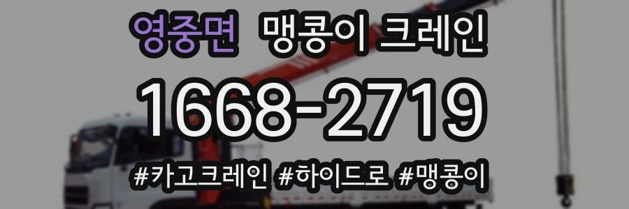 영중면 맹콩이 크레인