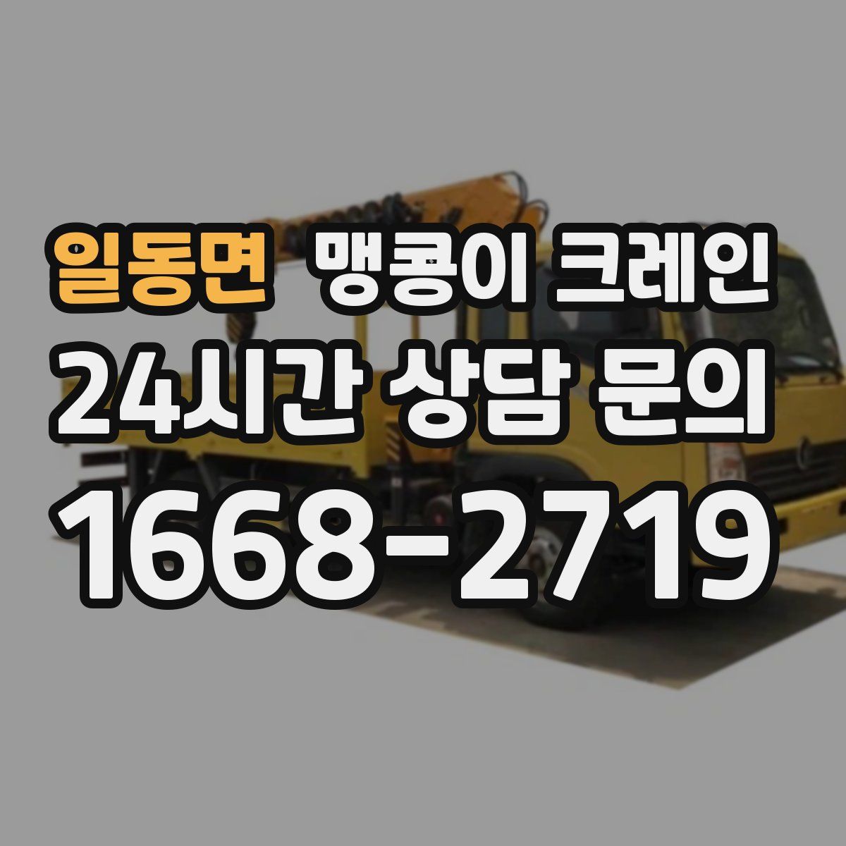 일동면 맹콩이 크레인