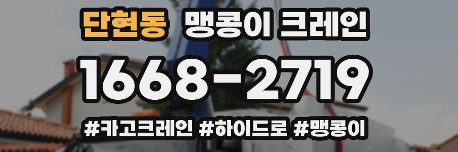 단현동 맹콩이 크레인