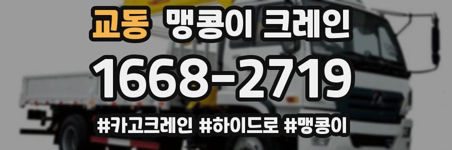 교동 맹콩이 크레인