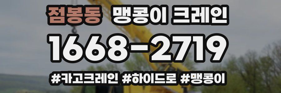 점봉동 맹콩이 크레인