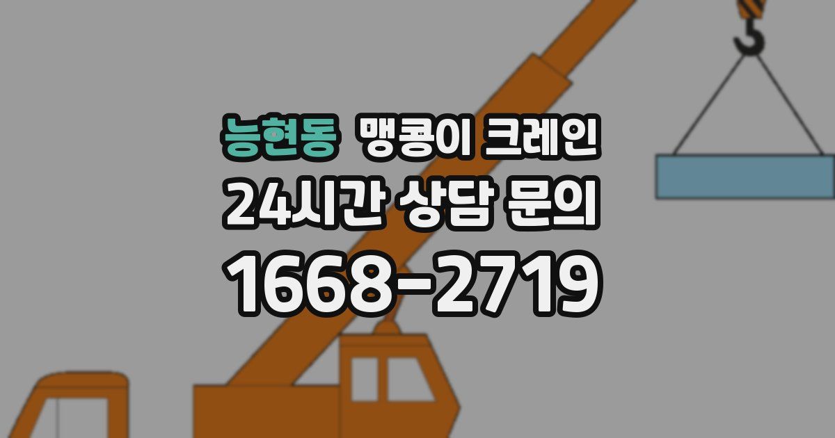 능현동 맹콩이 크레인