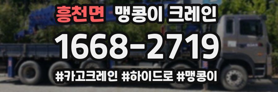 흥천면 맹콩이 크레인