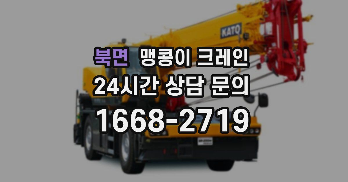 북면 맹콩이 크레인