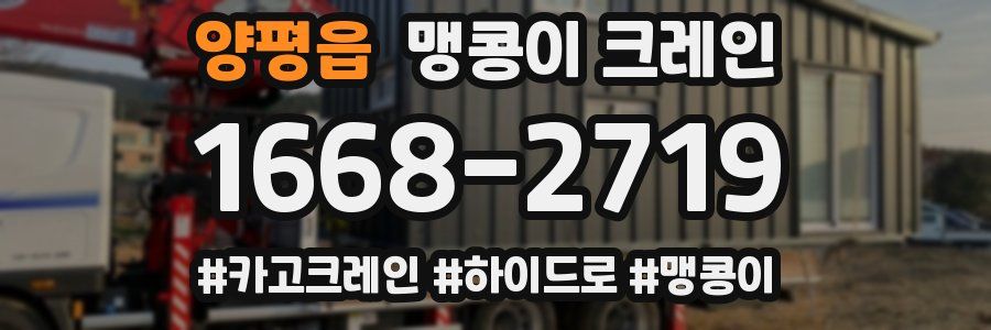 양평읍 맹콩이 크레인