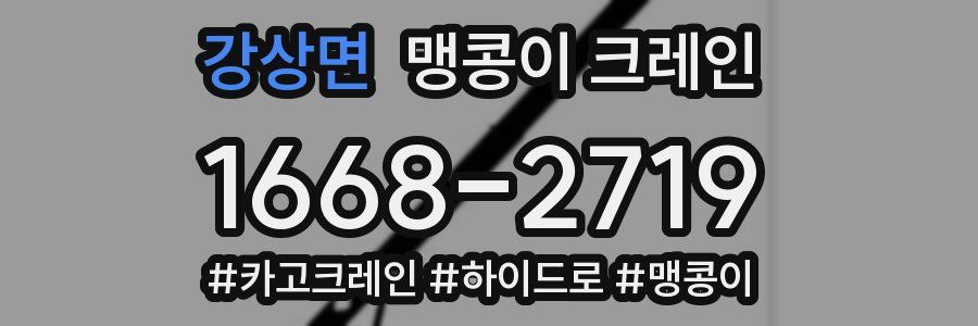 강상면 맹콩이 크레인