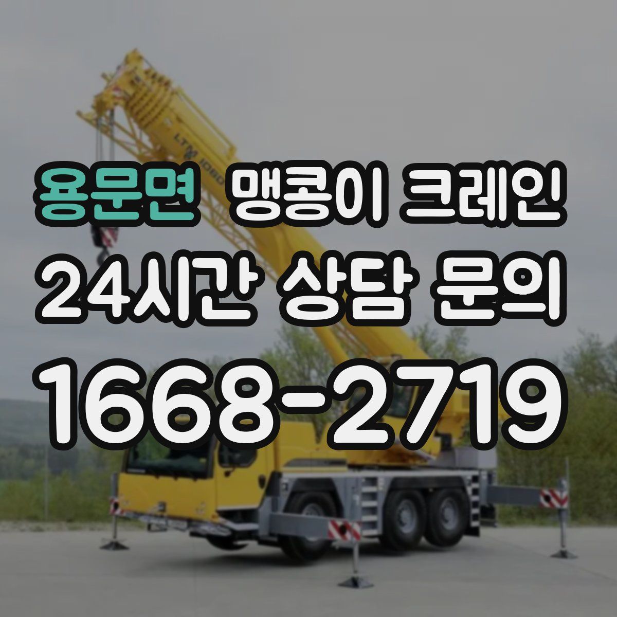 용문면 맹콩이 크레인