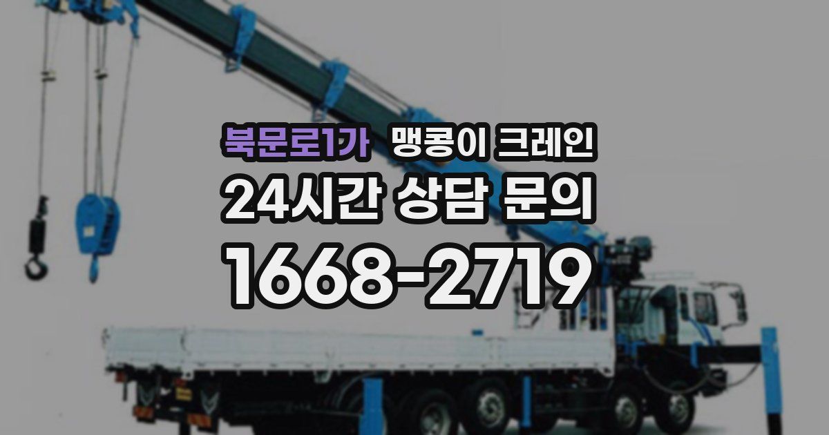 북문로1가 맹콩이 크레인