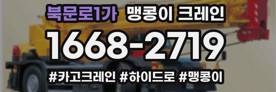 북문로1가 맹콩이 크레인