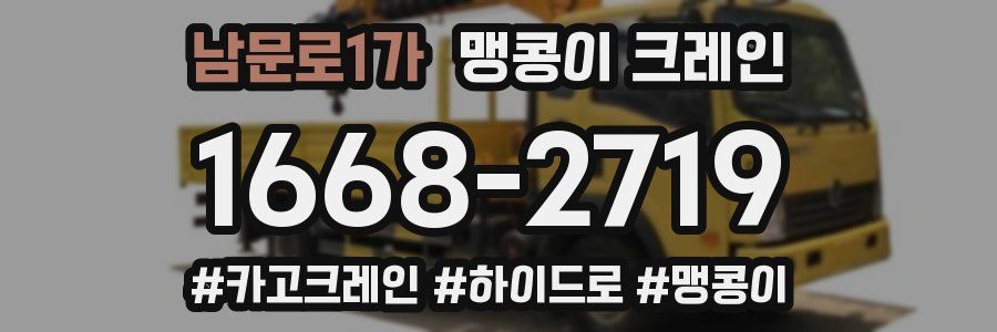 남문로1가 맹콩이 크레인