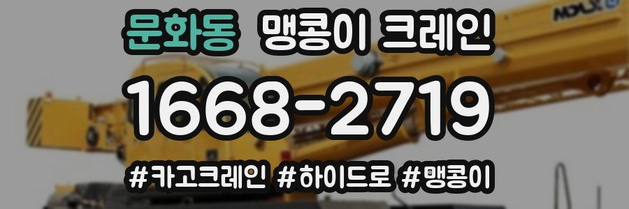 문화동 맹콩이 크레인