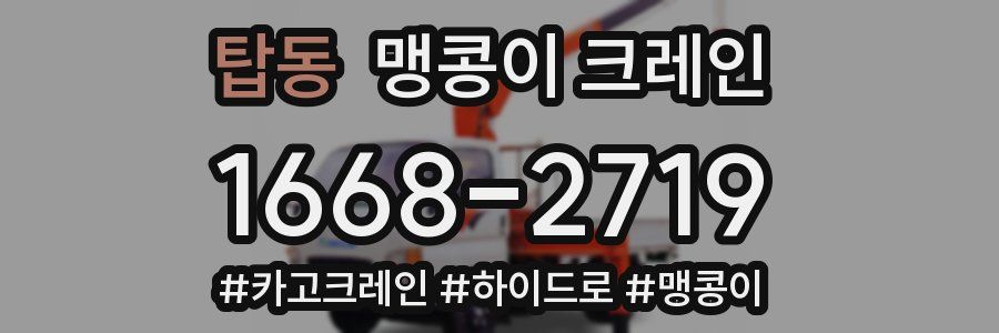 탑동 맹콩이 크레인