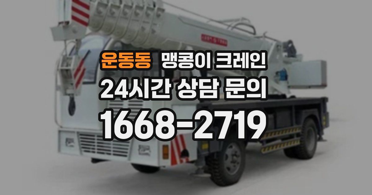 운동동 맹콩이 크레인