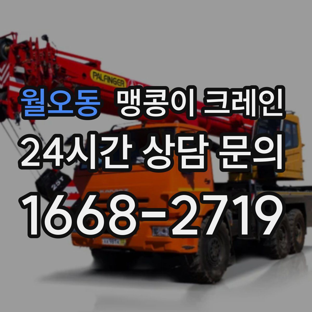월오동 맹콩이 크레인
