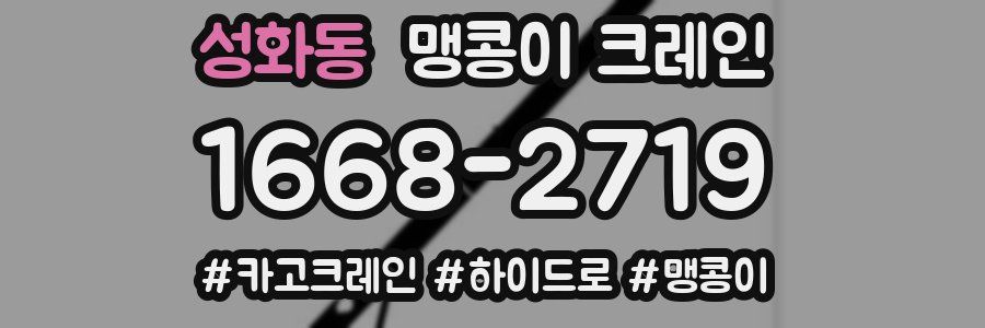 성화동 맹콩이 크레인