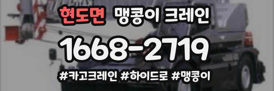 현도면 맹콩이 크레인