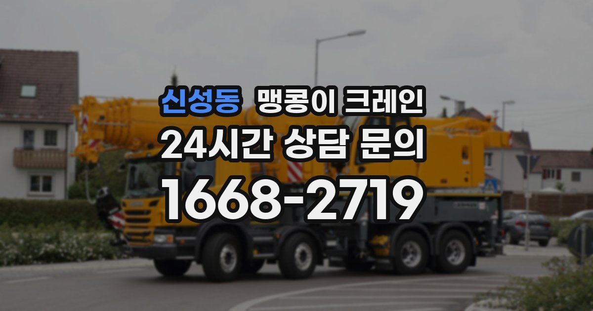 신성동 맹콩이 크레인