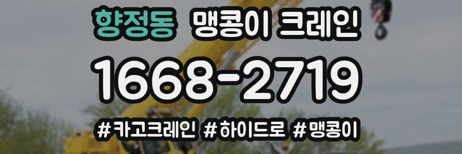향정동 맹콩이 크레인