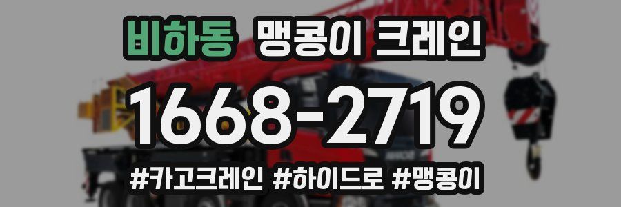 비하동 맹콩이 크레인