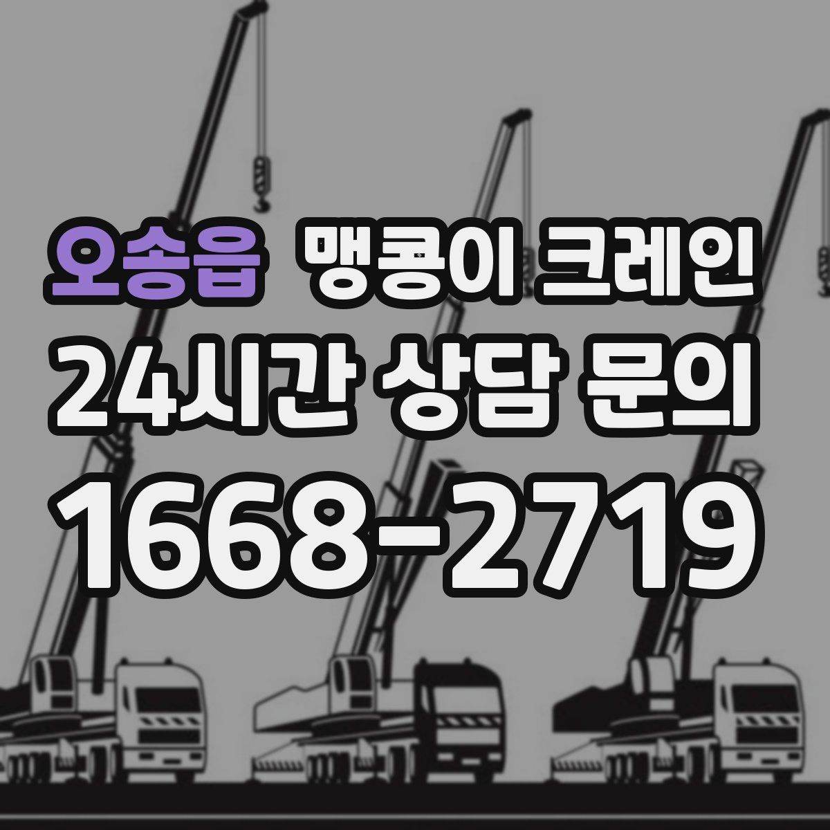 오송읍 맹콩이 크레인