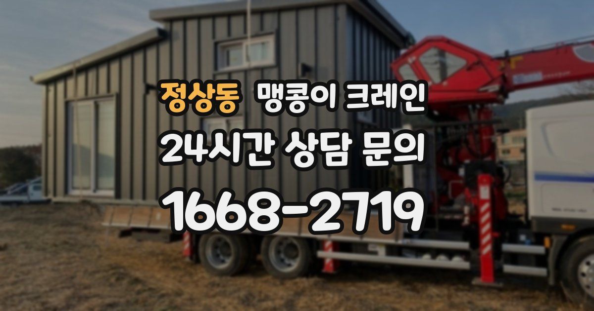 정상동 맹콩이 크레인