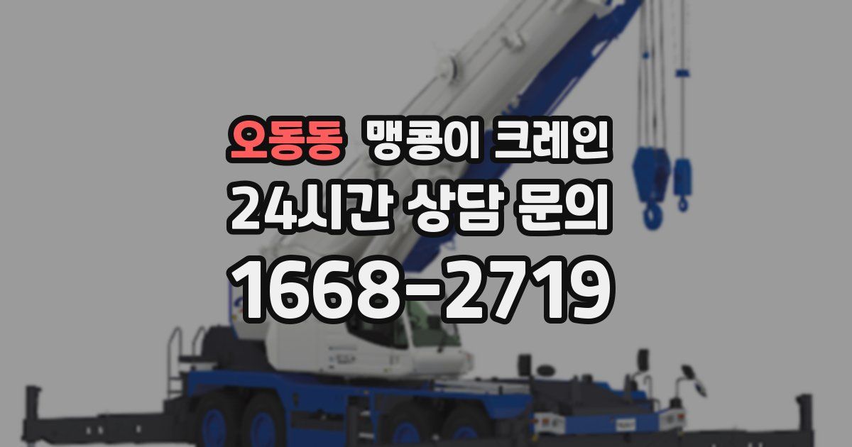 오동동 맹콩이 크레인