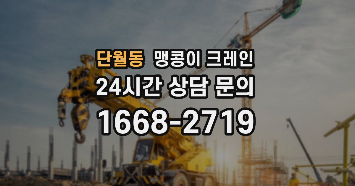 단월동 맹콩이 크레인