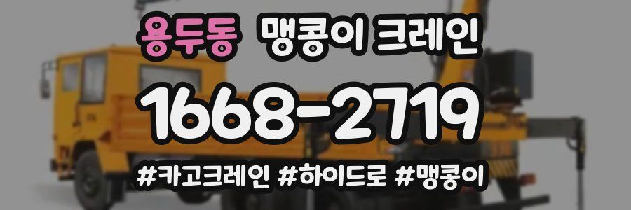 용두동 맹콩이 크레인