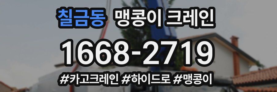칠금동 맹콩이 크레인