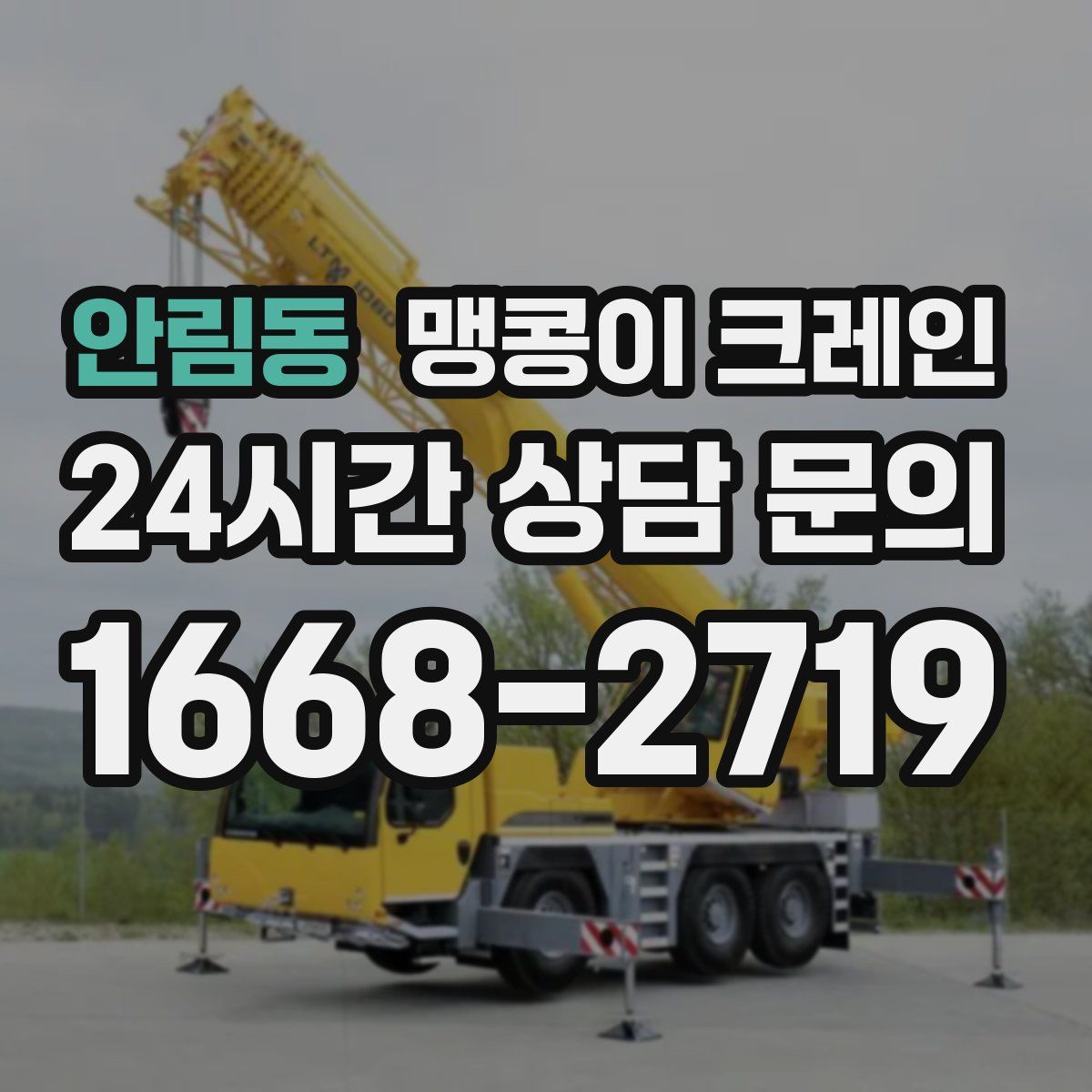 안림동 맹콩이 크레인