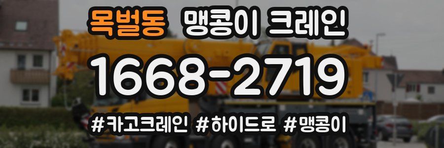 목벌동 맹콩이 크레인