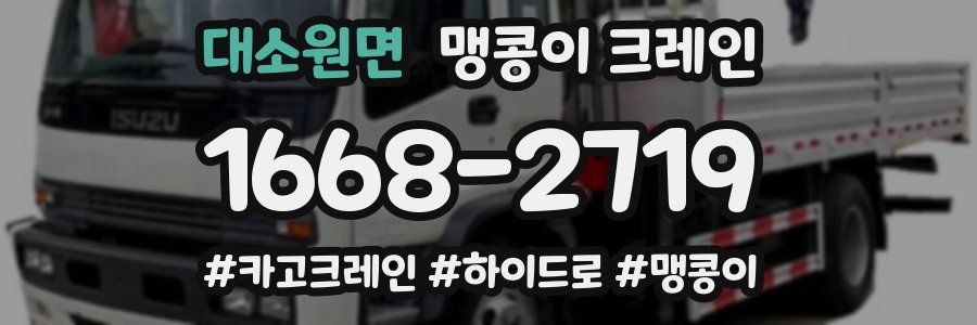 대소원면 맹콩이 크레인