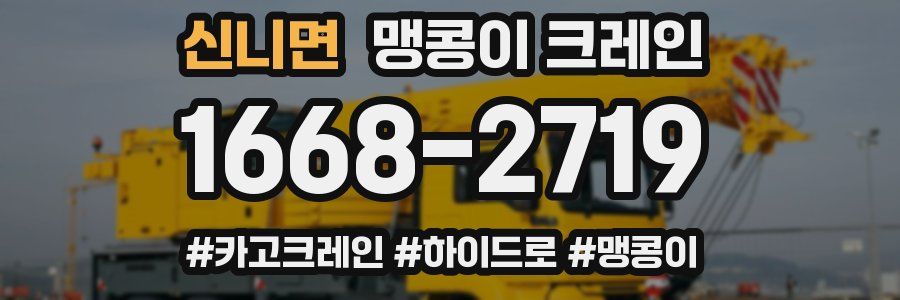 신니면 맹콩이 크레인