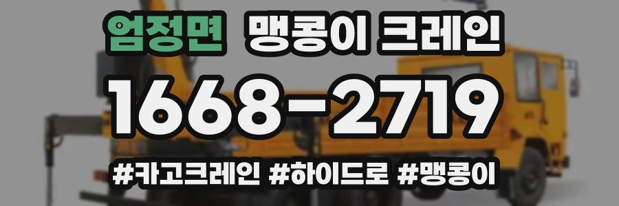 엄정면 맹콩이 크레인