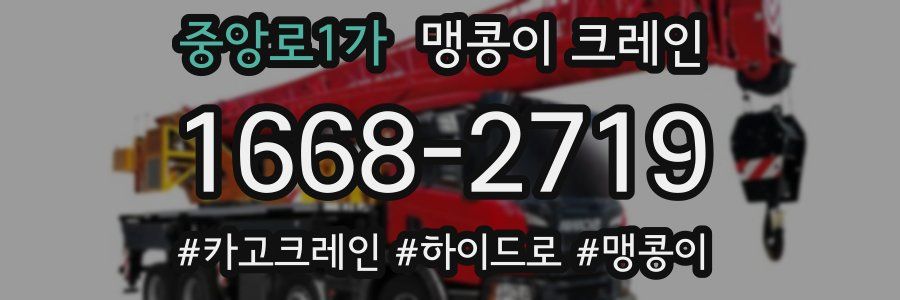 중앙로1가 맹콩이 크레인