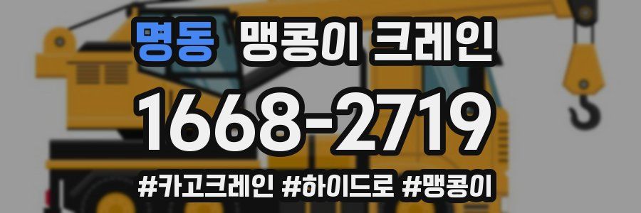명동 맹콩이 크레인